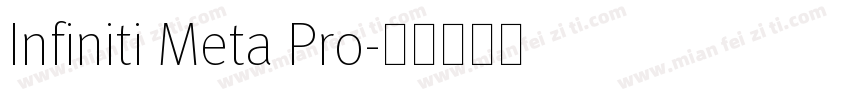 Infiniti Meta Pro字体转换
